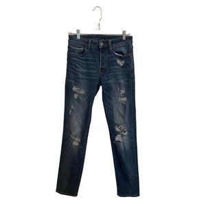 AMERICAN‎ EAGLE FLEX JEAN SIZE 28X32 DISTRESSED BLUE